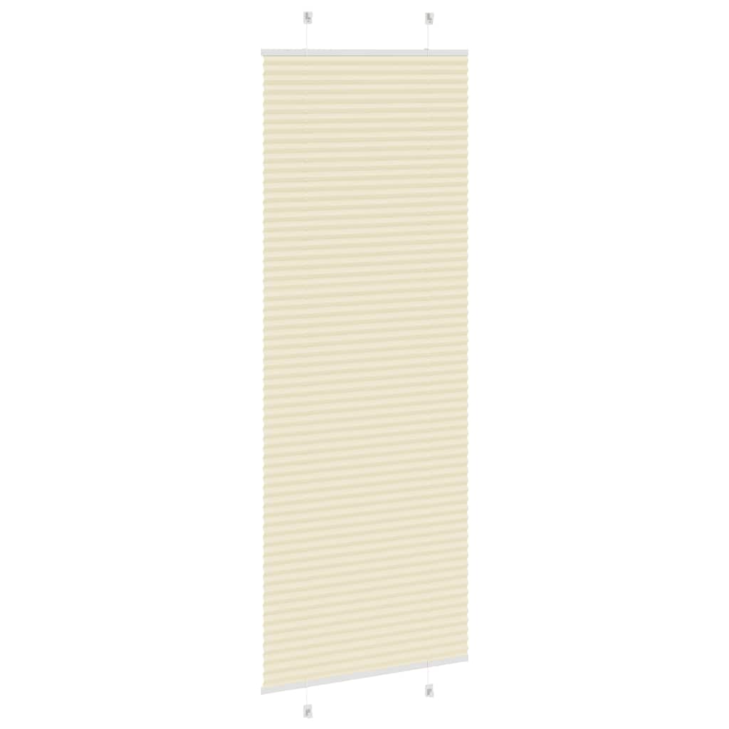 Plissee Creme 75x200 cm Stoffbreite 74,4 cm Polyester