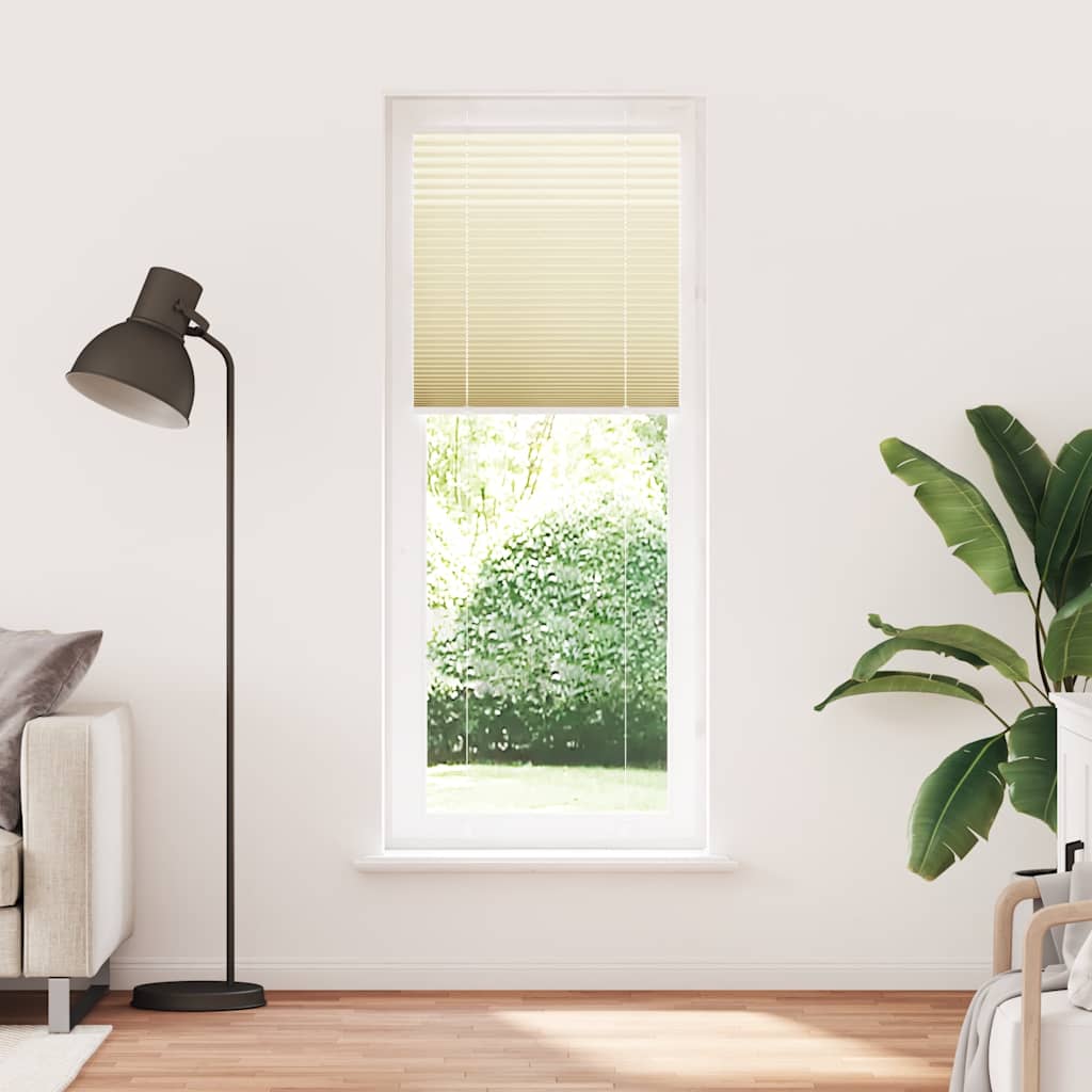 Plissee Creme 80x200 cm Stoffbreite 79,4 cm Polyester