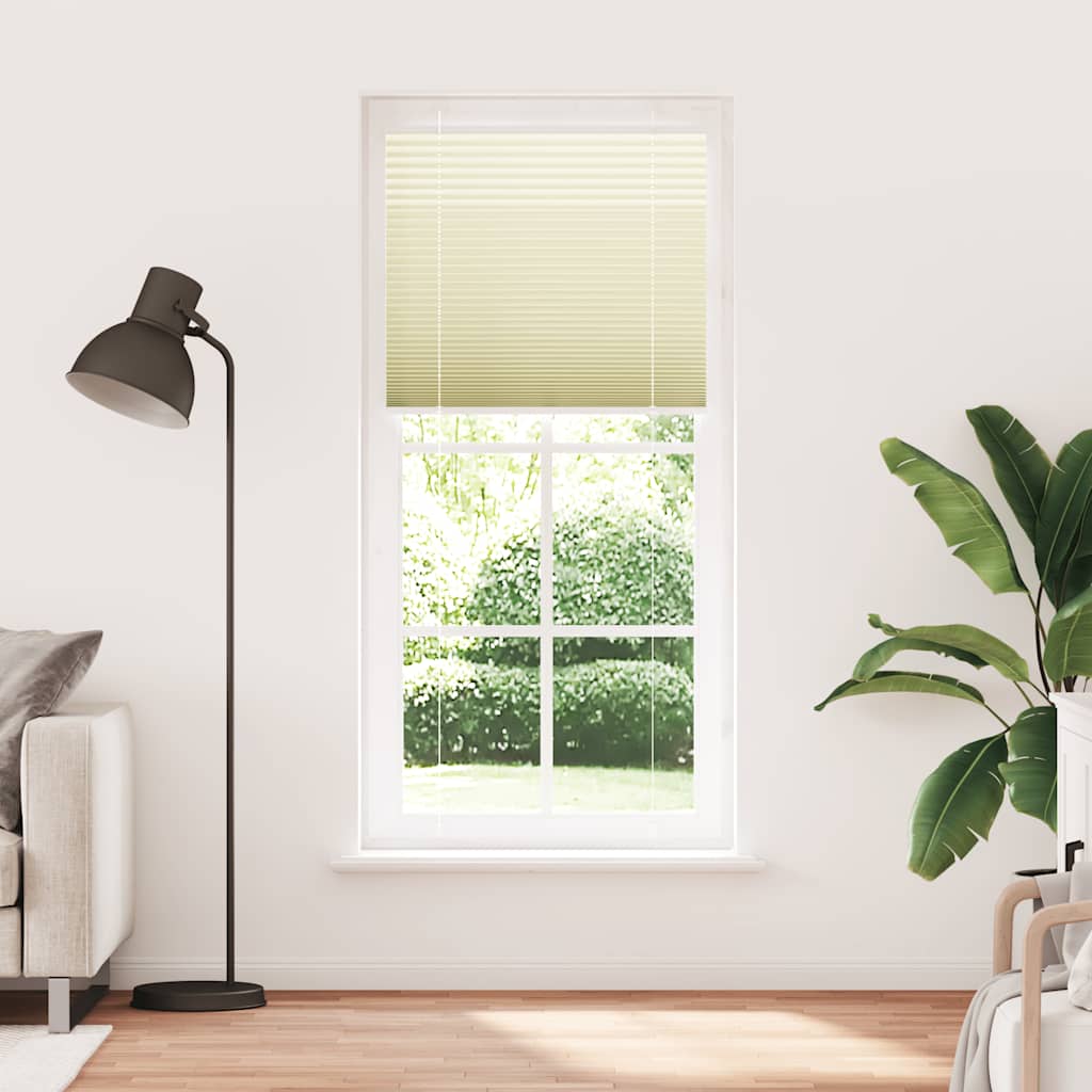 Plissee Creme 85x200 cm Stoffbreite 84,4 cm Polyester