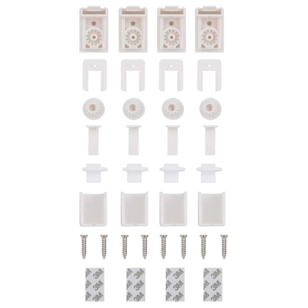 Plissee Creme 90x200 cm Stoffbreite 89,4 cm Polyester