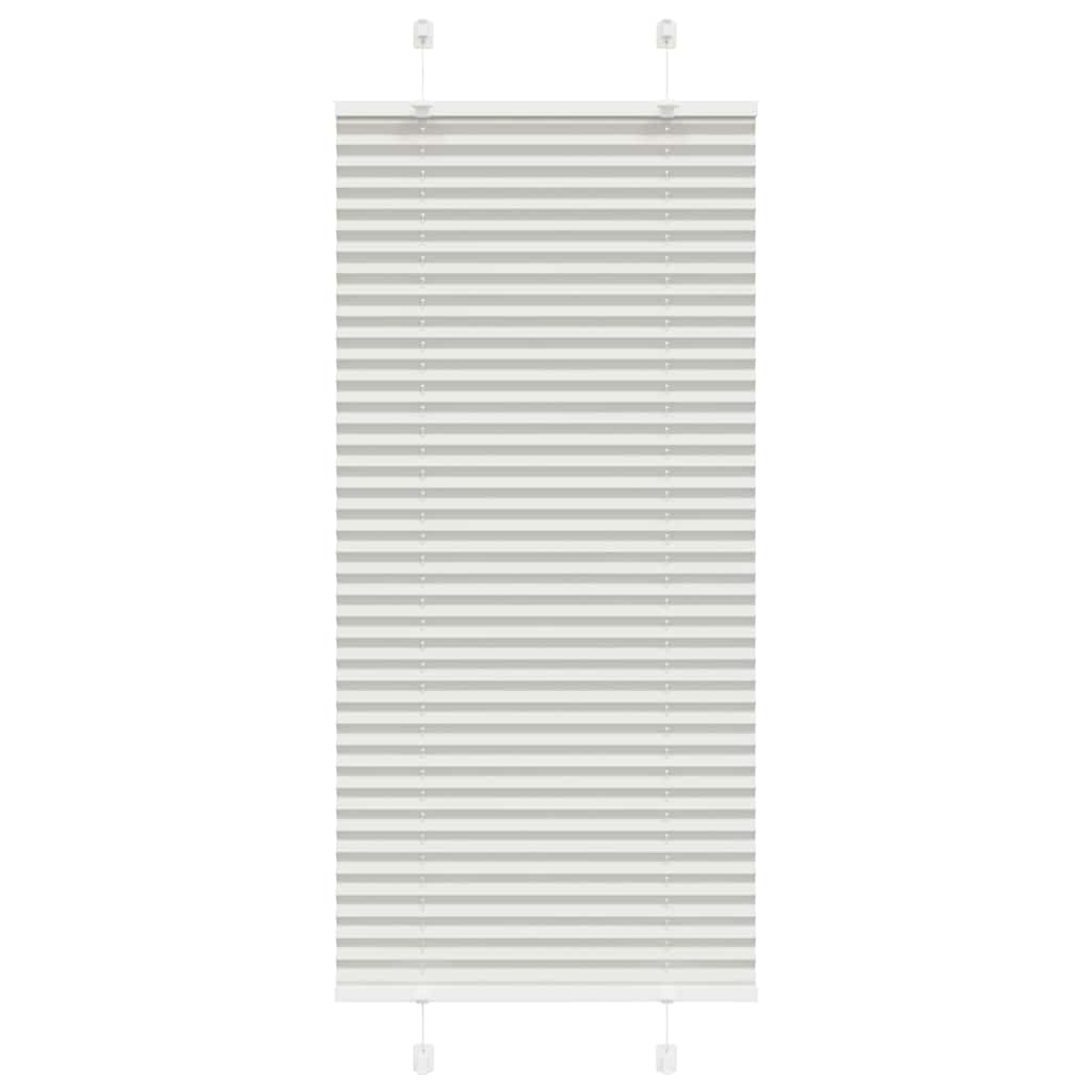 Plissee Hellgrau 60x100 cm Stoffbreite 59,4 cm Polyester