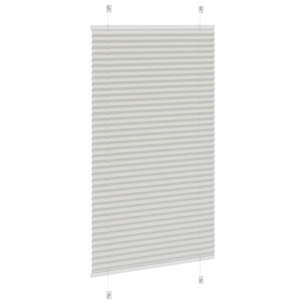 Plissee Hellgrau 70x100 cm Stoffbreite 69,4 cm Polyester