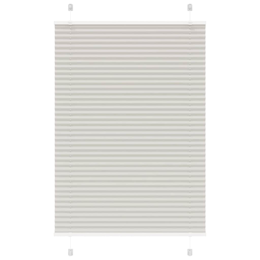 Plissee Hellgrau 90x100 cm Stoffbreite 89,4 cm Polyester