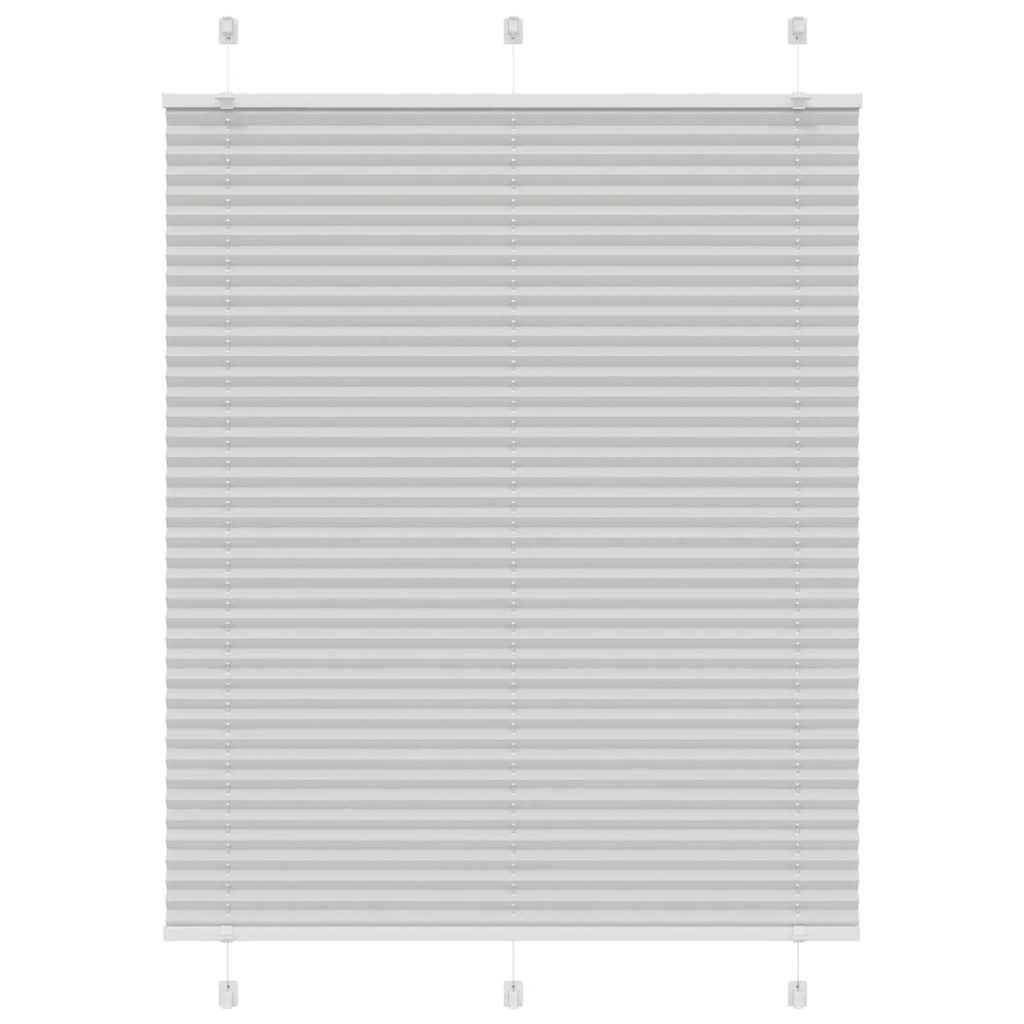 Plissee Hellgrau 110x100 cm Stoffbreite 109,4 cm Polyester