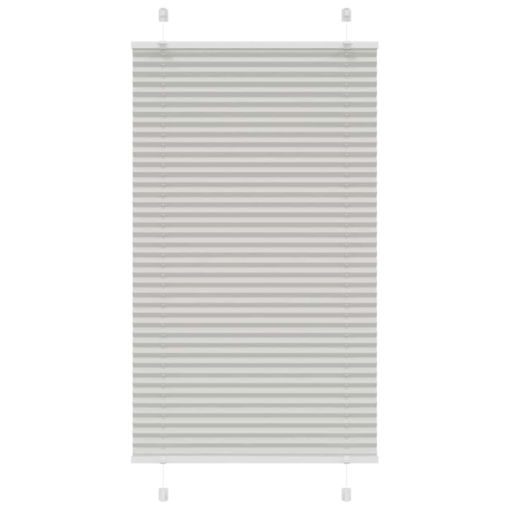 Plissee Hellgrau 80x150 cm Stoffbreite 79,4 cm Polyester