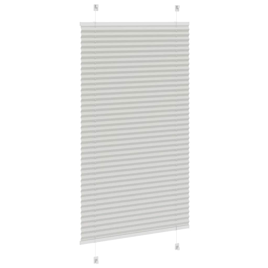 Plissee Hellgrau 80x150 cm Stoffbreite 79,4 cm Polyester