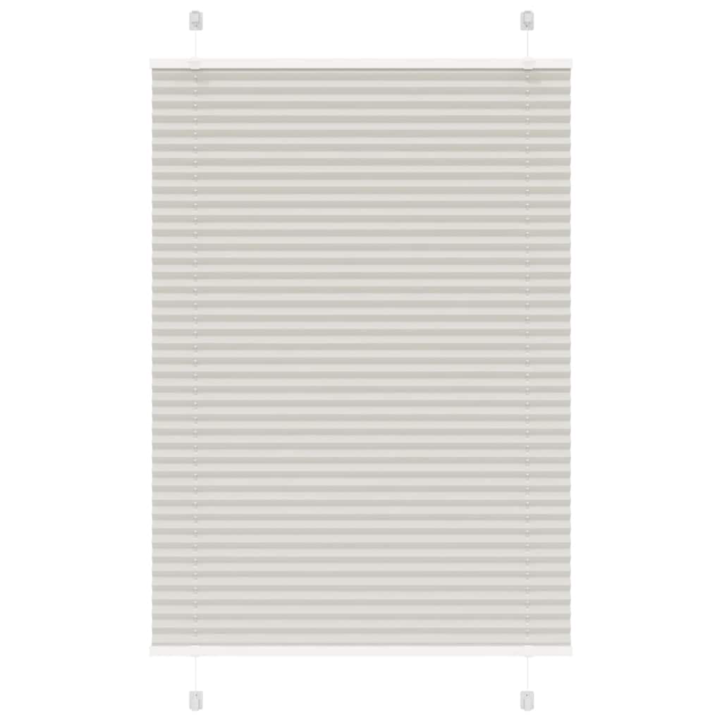 Plissee Hellgrau 85x150 cm Stoffbreite 84,4 cm Polyester