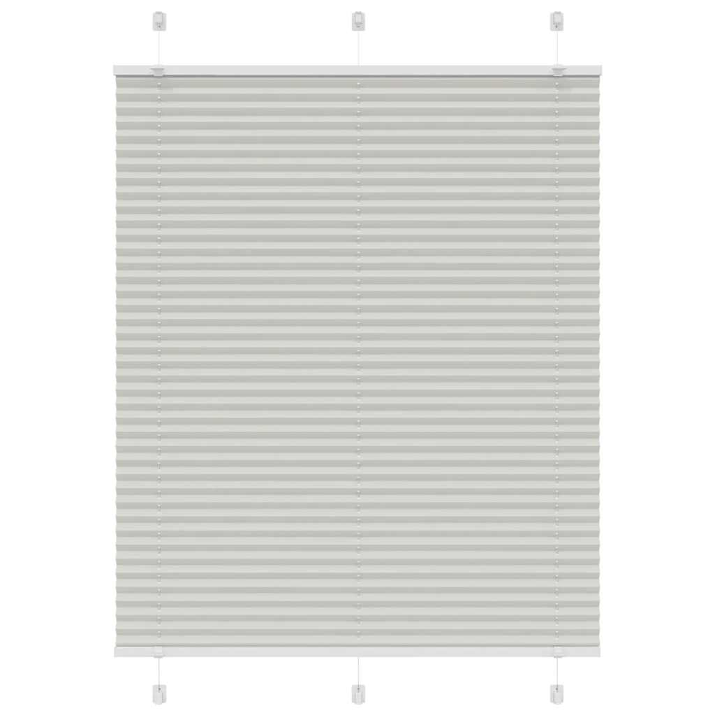 Plissee Hellgrau 110x150 cm Stoffbreite 109,4 cm Polyester