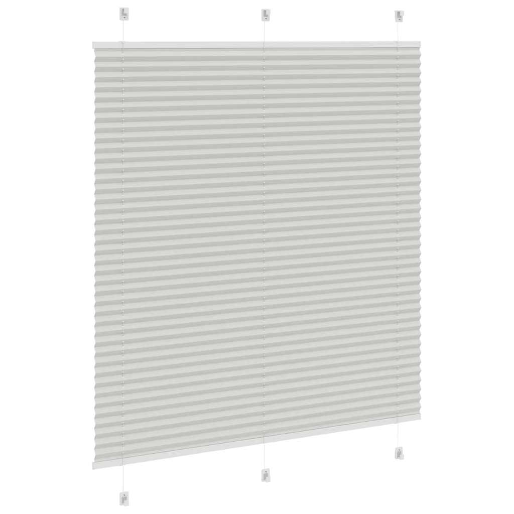 Plissee Hellgrau 115x150 cm Stoffbreite 114,4 cm Polyester