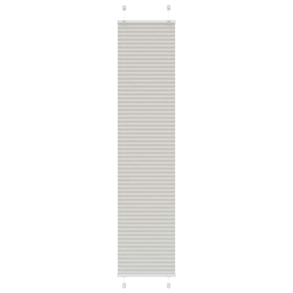 Plissee Hellgrau 45x200 cm Stoffbreite 44,4 cm Polyester