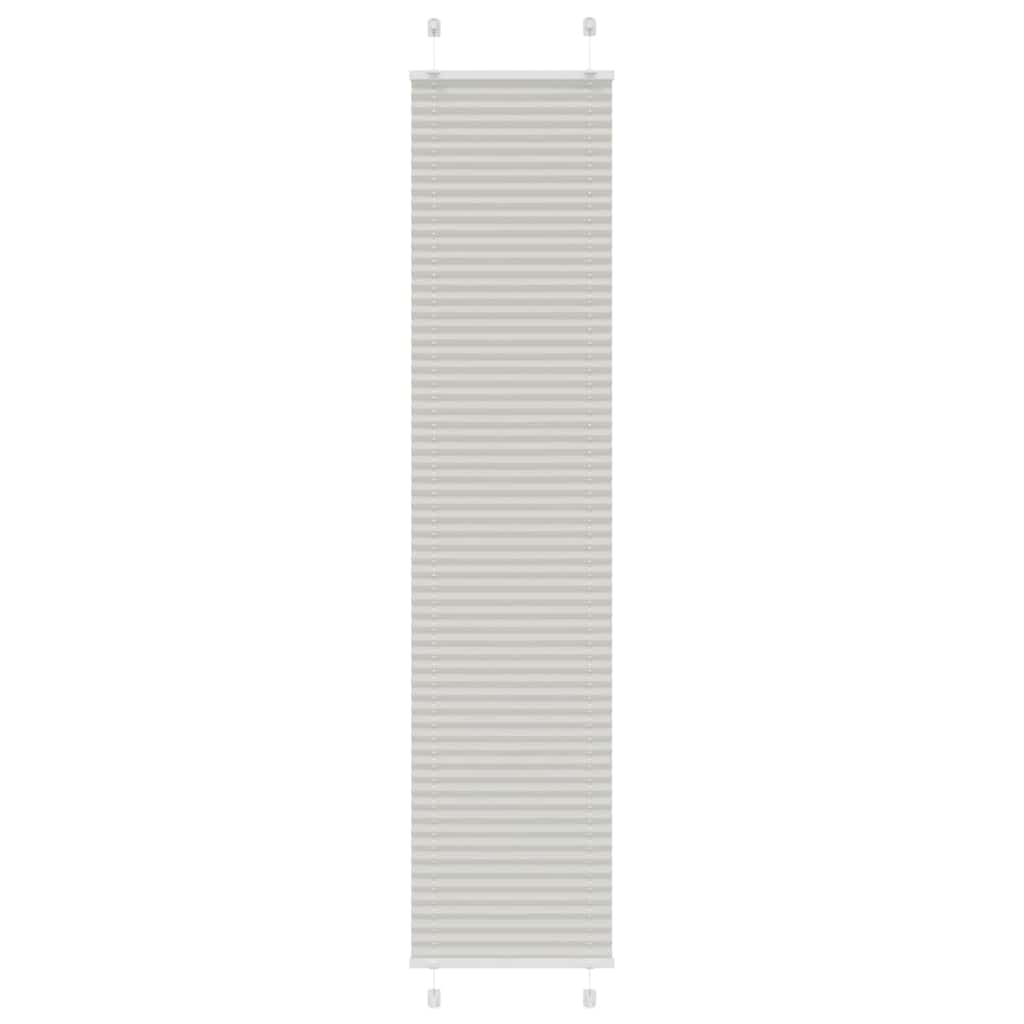 Plissee Hellgrau 50x200 cm Stoffbreite 49,4 cm Polyester