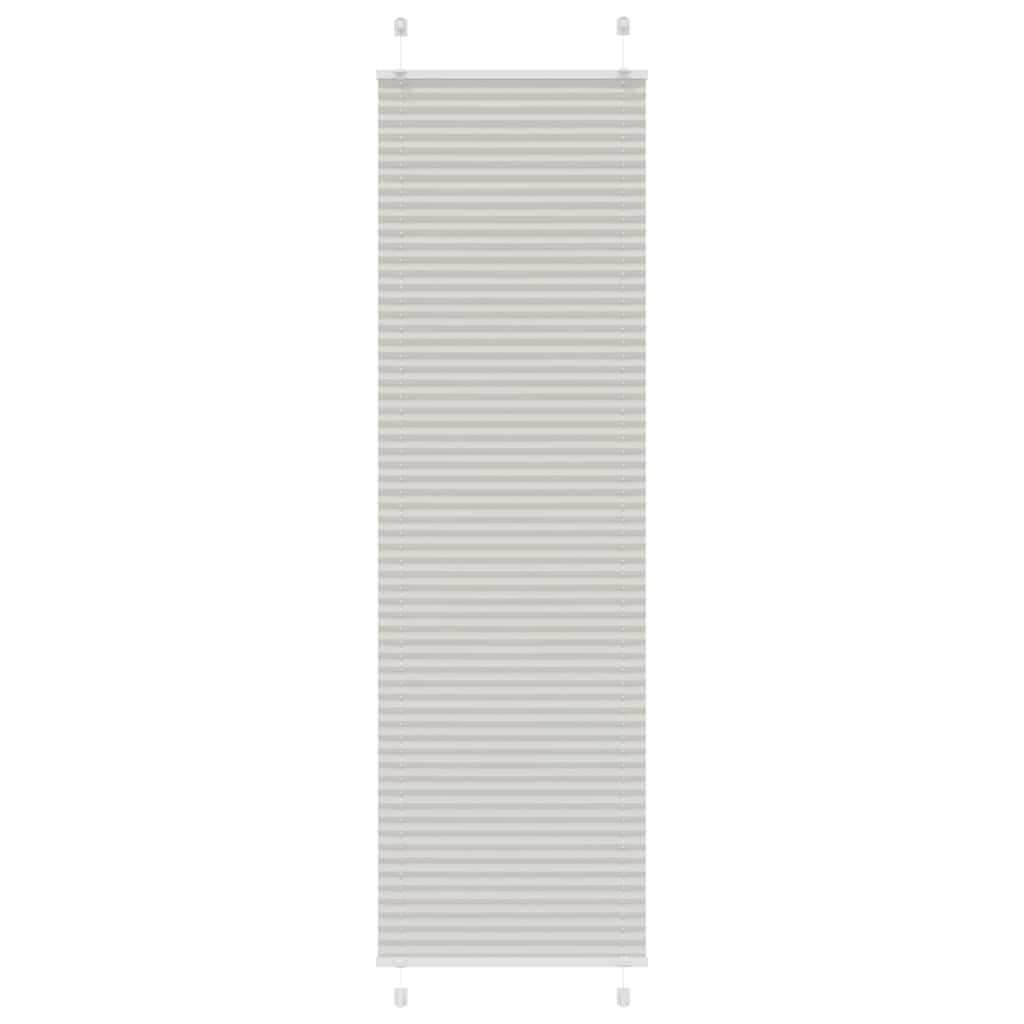 Plissee Hellgrau 65x200 cm Stoffbreite 64,4 cm Polyester