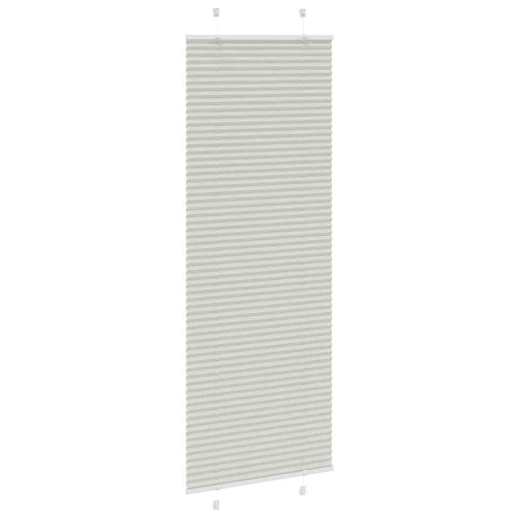 Plissee Hellgrau 70x200 cm Stoffbreite 69,4 cm Polyester