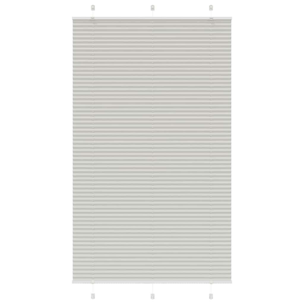 Plissee Hellgrau 115x200 cm Stoffbreite 114,4 cm Polyester