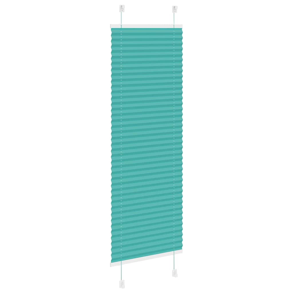 Plissee Petrolgrün 45x100 cm Stoffbreite 44,4 cm Polyester