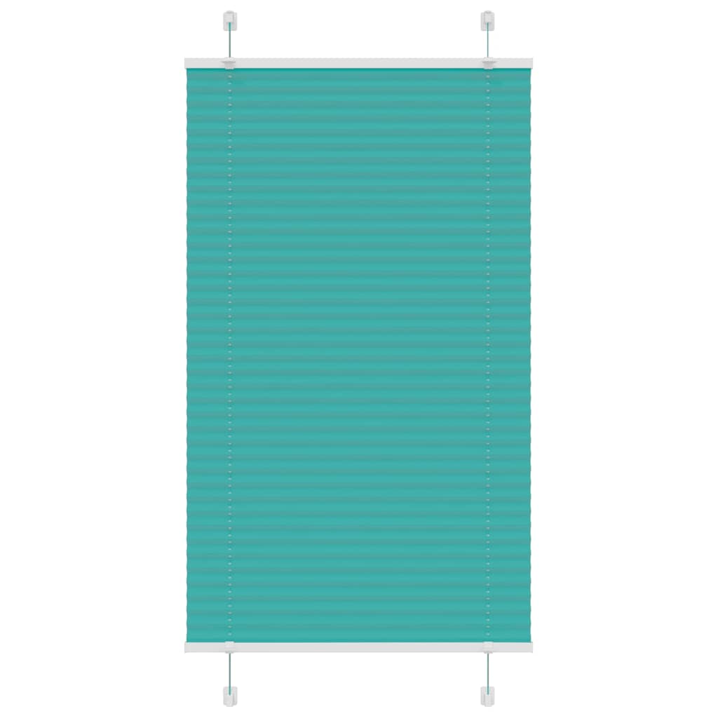 Plissee Petrolgrün 80x100 cm Stoffbreite 79,4 cm Polyester