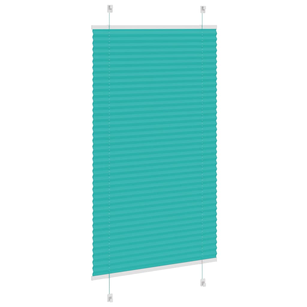 Plissee Petrolgrün 80x100 cm Stoffbreite 79,4 cm Polyester