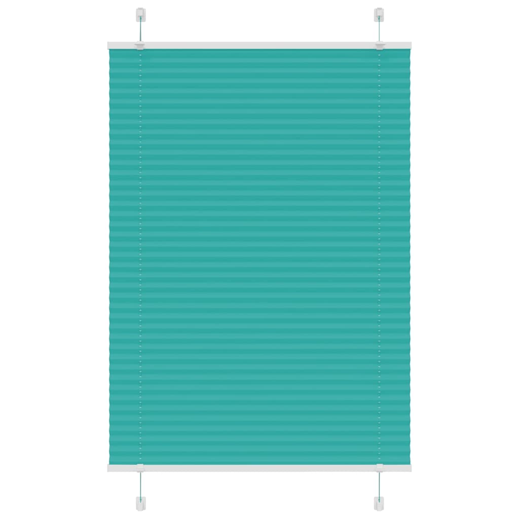 Plissee Petrolgrün 85x100 cm Stoffbreite 84,4 cm Polyester