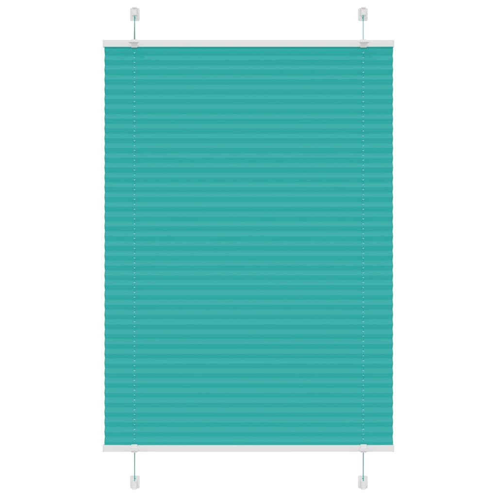 Plissee Petrolgrün 100x100 cm Stoffbreite 99,4 cm Polyester