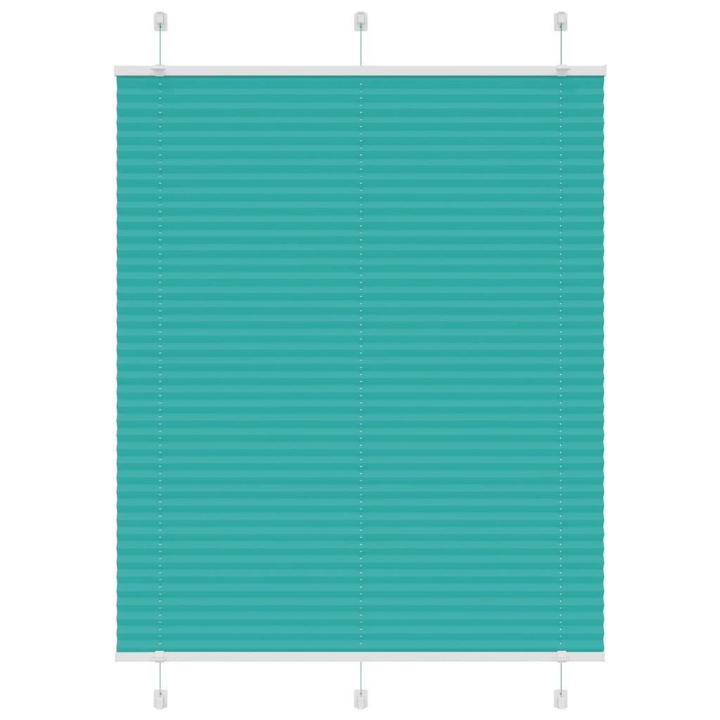 Plissee Petrolgrün 105x100 cm Stoffbreite 104,4 cm Polyester
