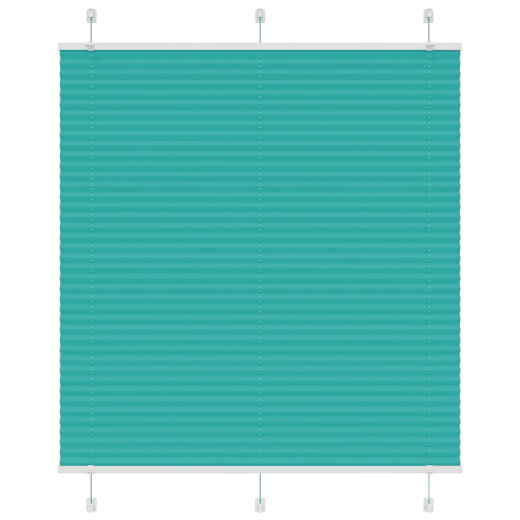 Plissee Petrolgrün 120x100 cm Stoffbreite 119,4 cm Polyester