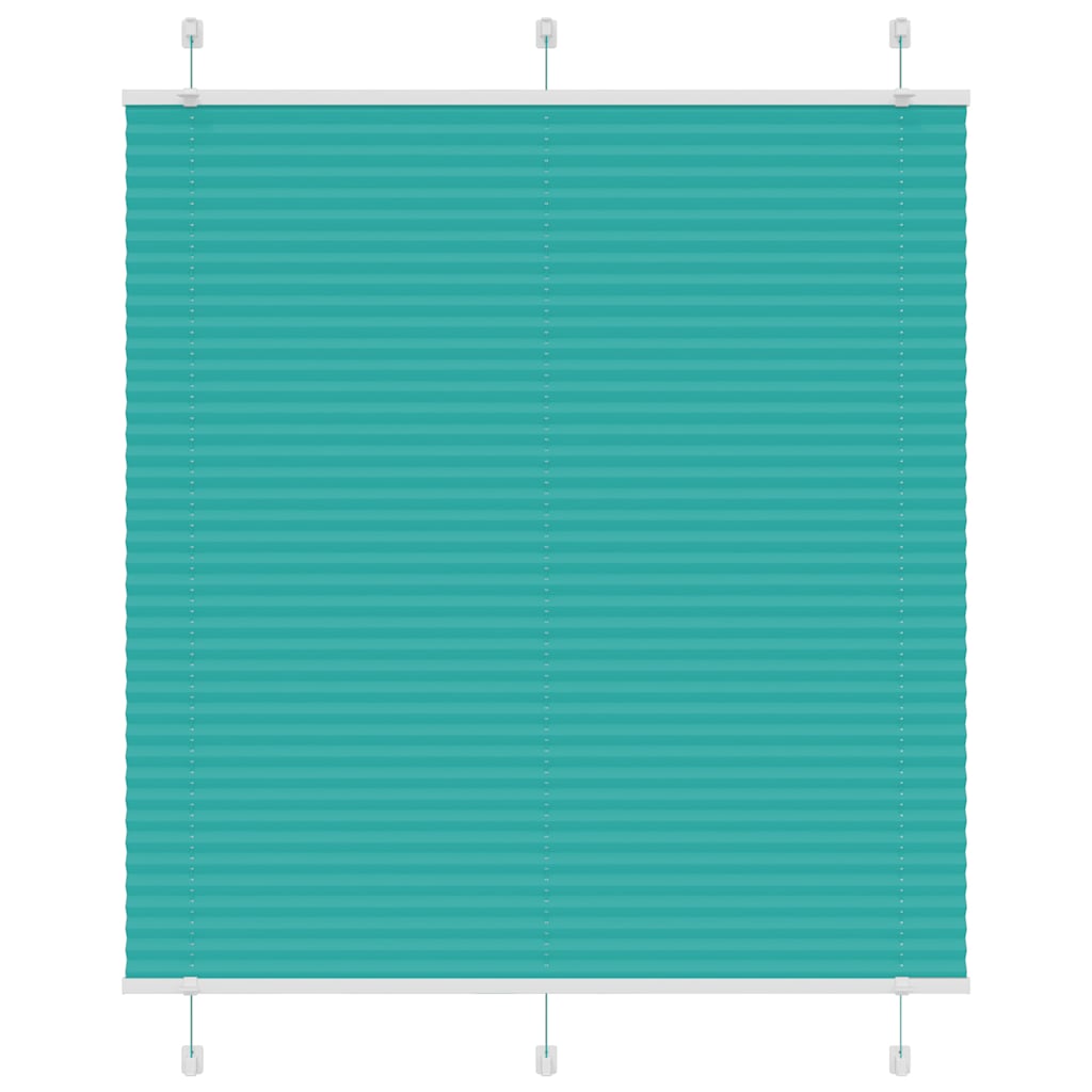 Plissee Petrolgrün 120x150 cm Stoffbreite 119,4 cm Polyester
