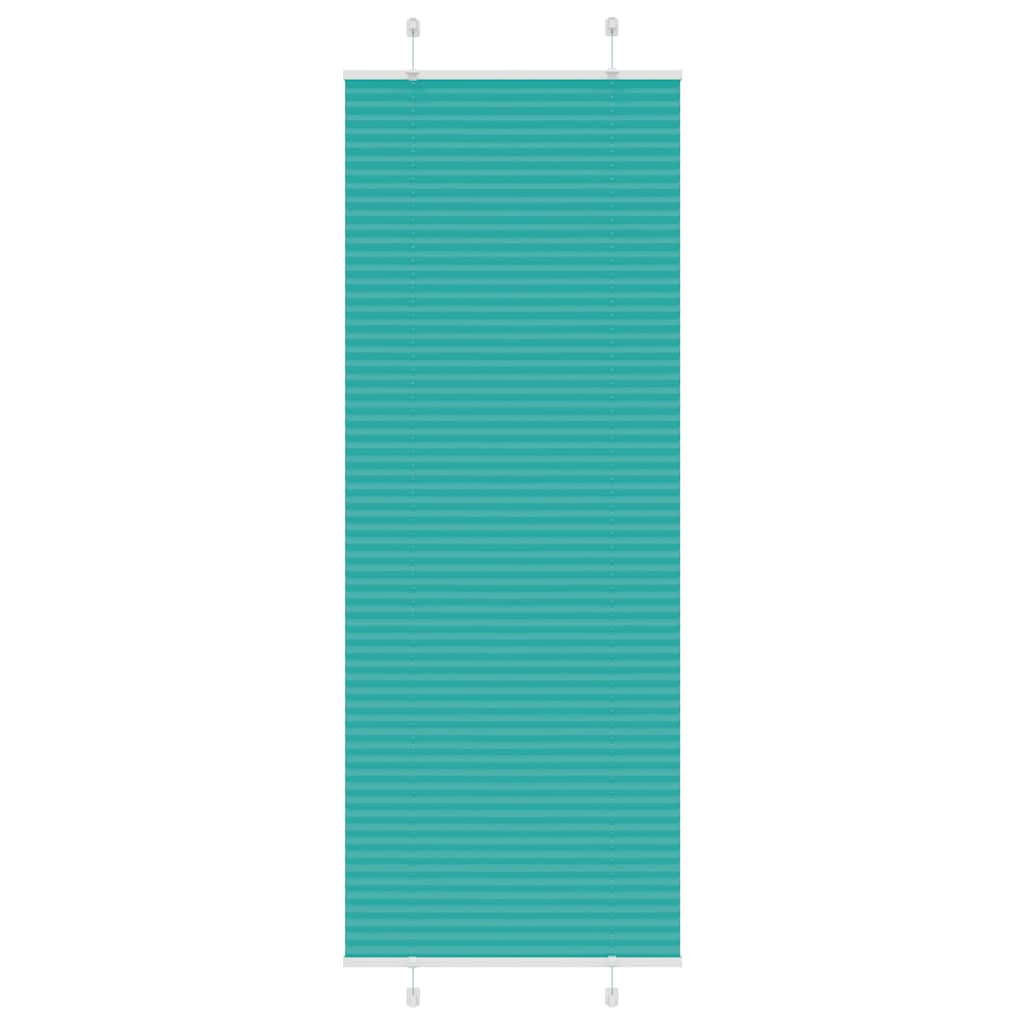 Plissee Petrolgrün 75x200 cm Stoffbreite 74,4 cm Polyester