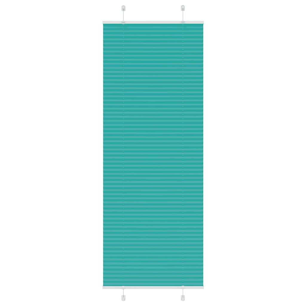 Plissee Petrolgrün 80x200 cm Stoffbreite 79,4 cm Polyester