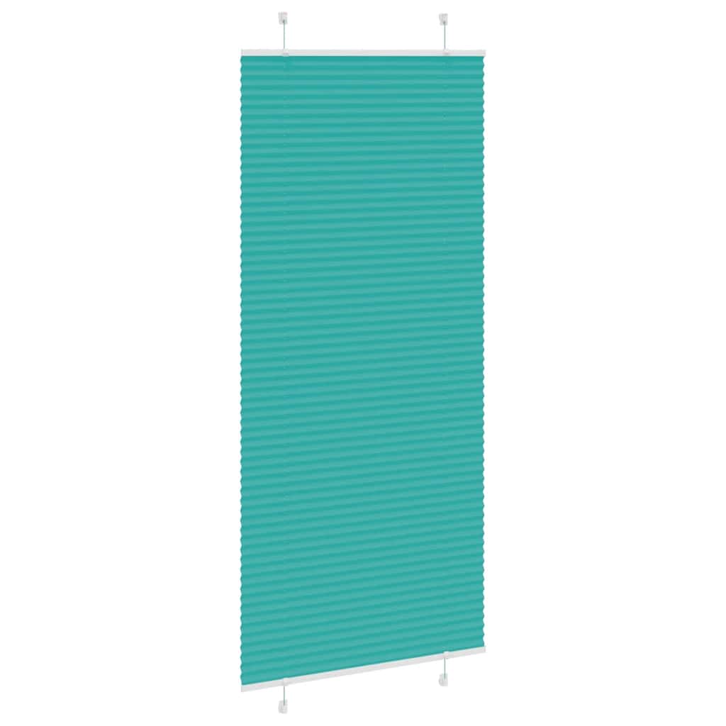 Plissee Petrolgrün 100x200 cm Stoffbreite 99,4 cm Polyester