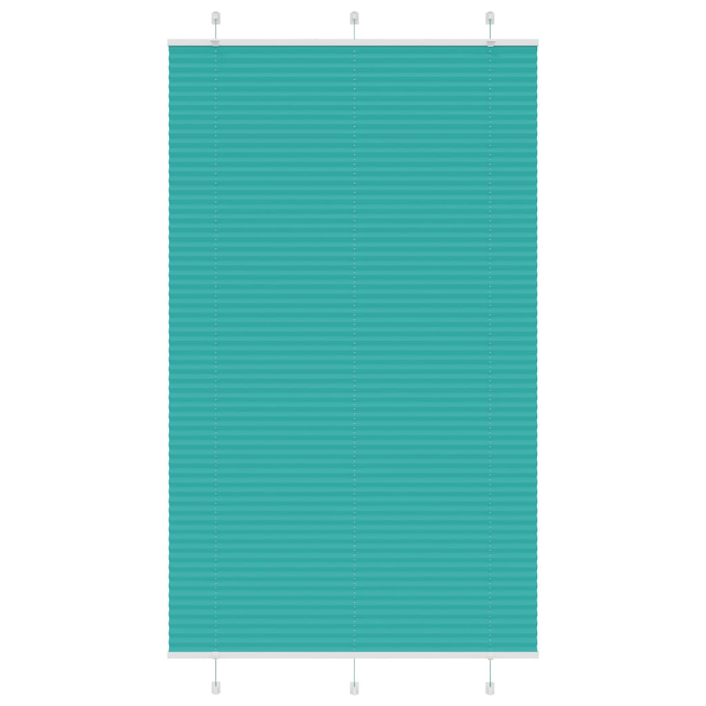 Plissee Petrolgrün 120x200 cm Stoffbreite 119,4 cm Polyester
