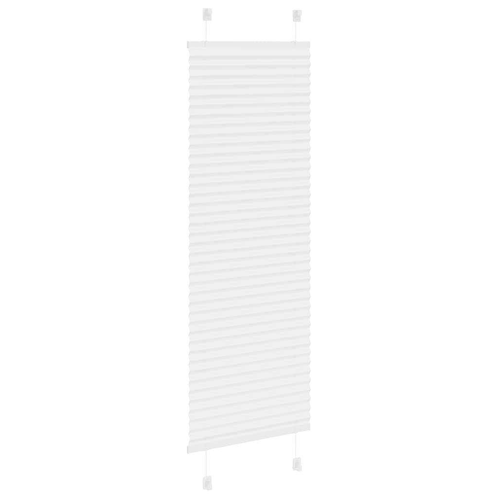 Plissee Weiß 45x100 cm Stoffbreite 44,4 cm Polyester