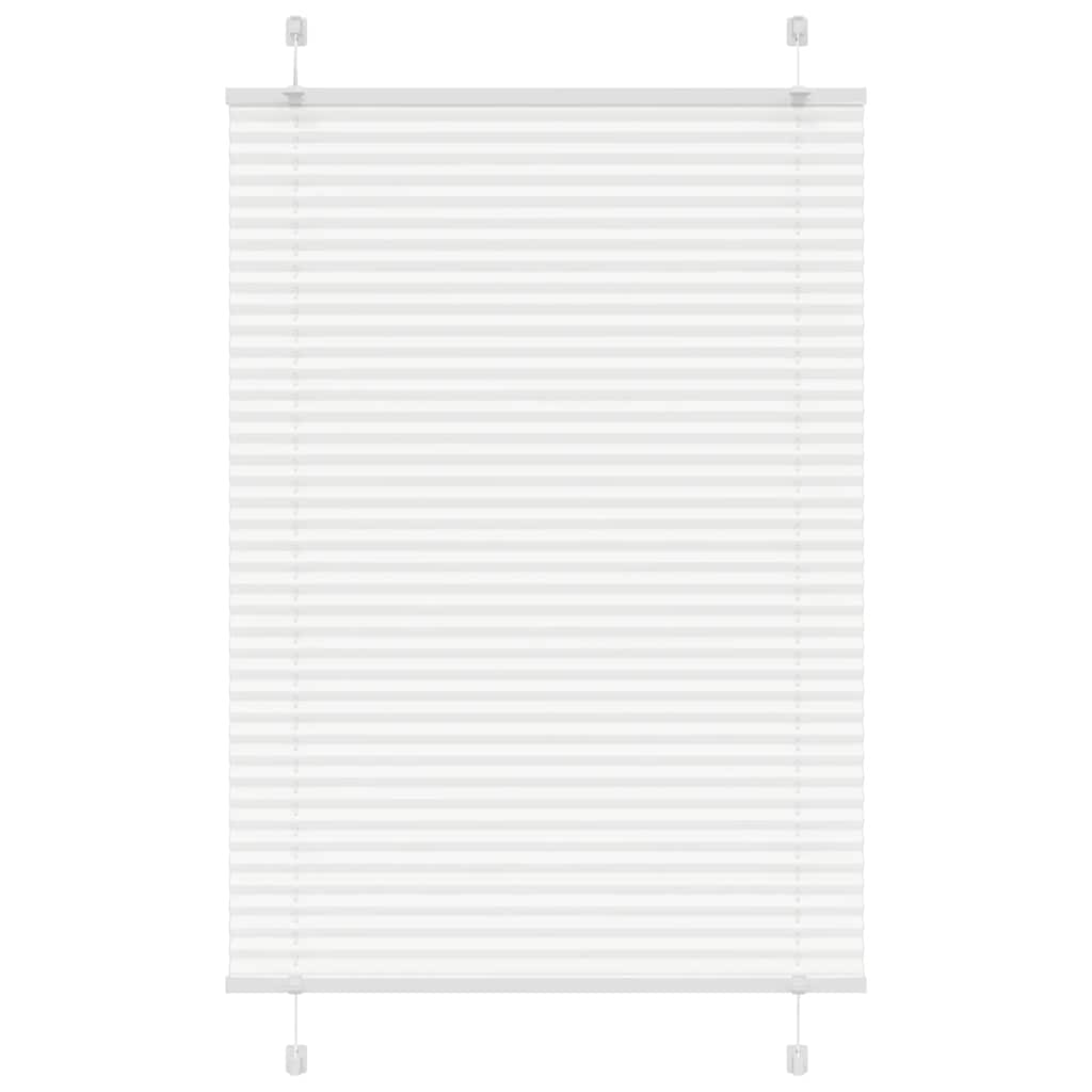 Plissee Weiß 100x100 cm Stoffbreite 99,4 cm Polyester