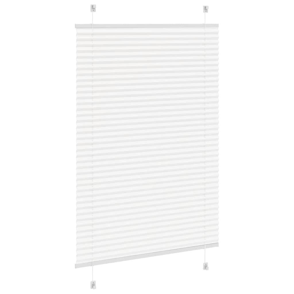Plissee Weiß 100x100 cm Stoffbreite 99,4 cm Polyester