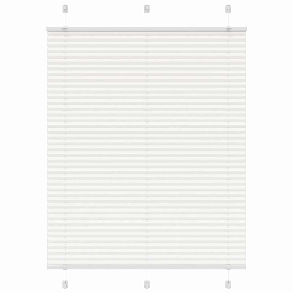 Plissee Weiß 110x100 cm Stoffbreite 109,4 cm Polyester