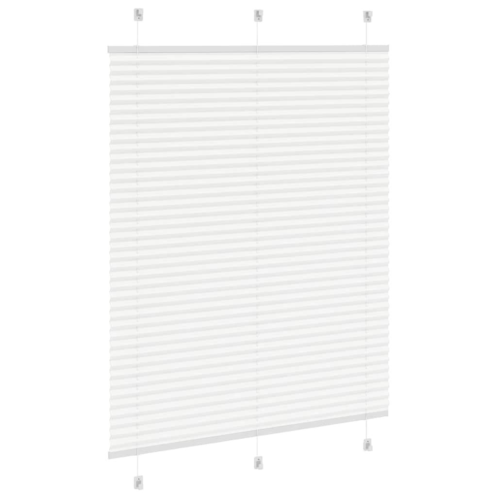 Plissee Weiß 105x150 cm Stoffbreite 104,4 cm Polyester