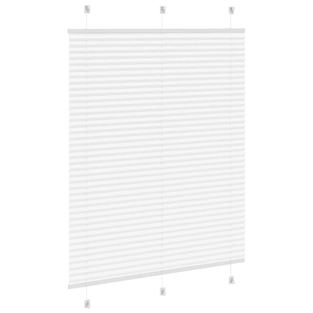 Plissee Weiß 110x150 cm Stoffbreite 109,4 cm Polyester