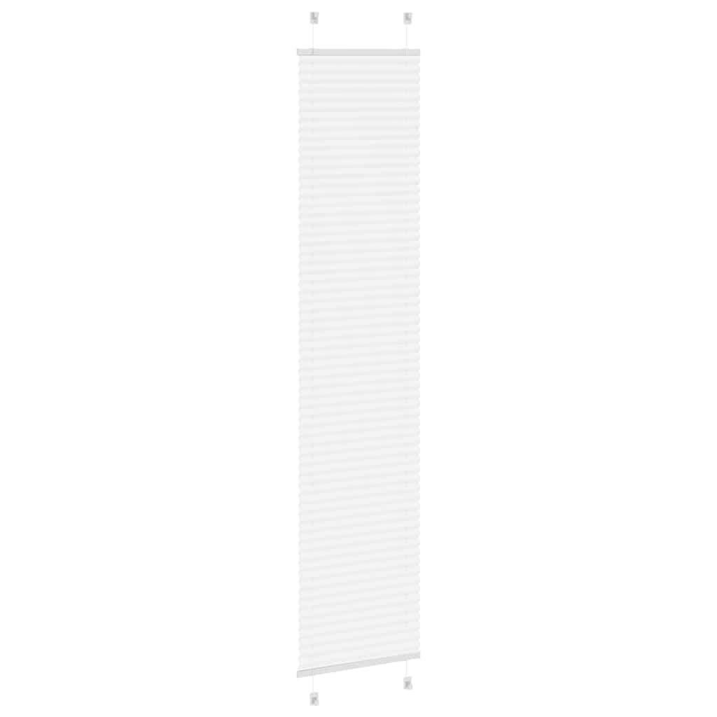 Plissee Weiß 50x200 cm Stoffbreite 49,4 cm Polyester