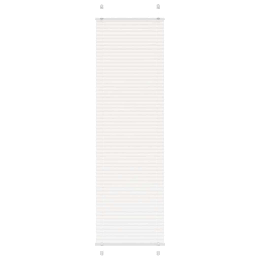 Plissee Weiß 60x200 cm Stoffbreite 59,4 cm Polyester