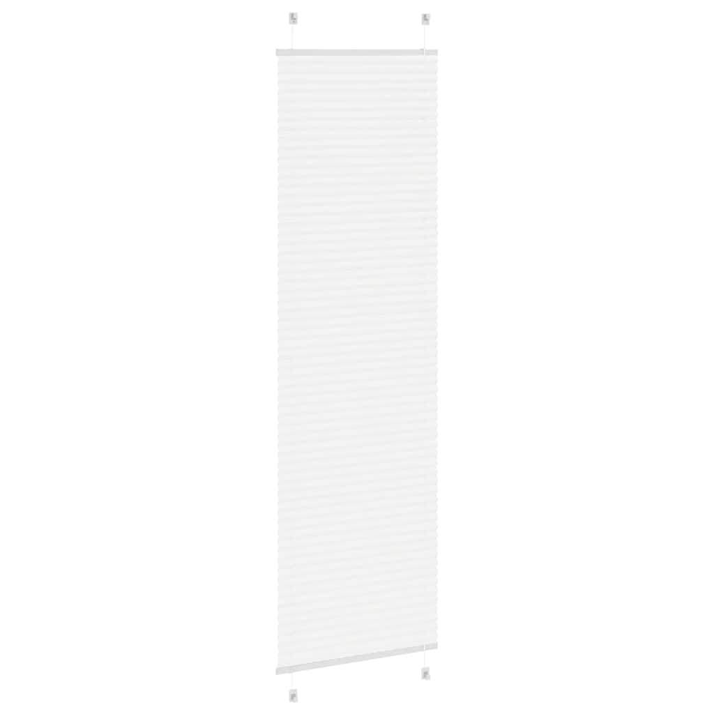 Plissee Weiß 60x200 cm Stoffbreite 59,4 cm Polyester