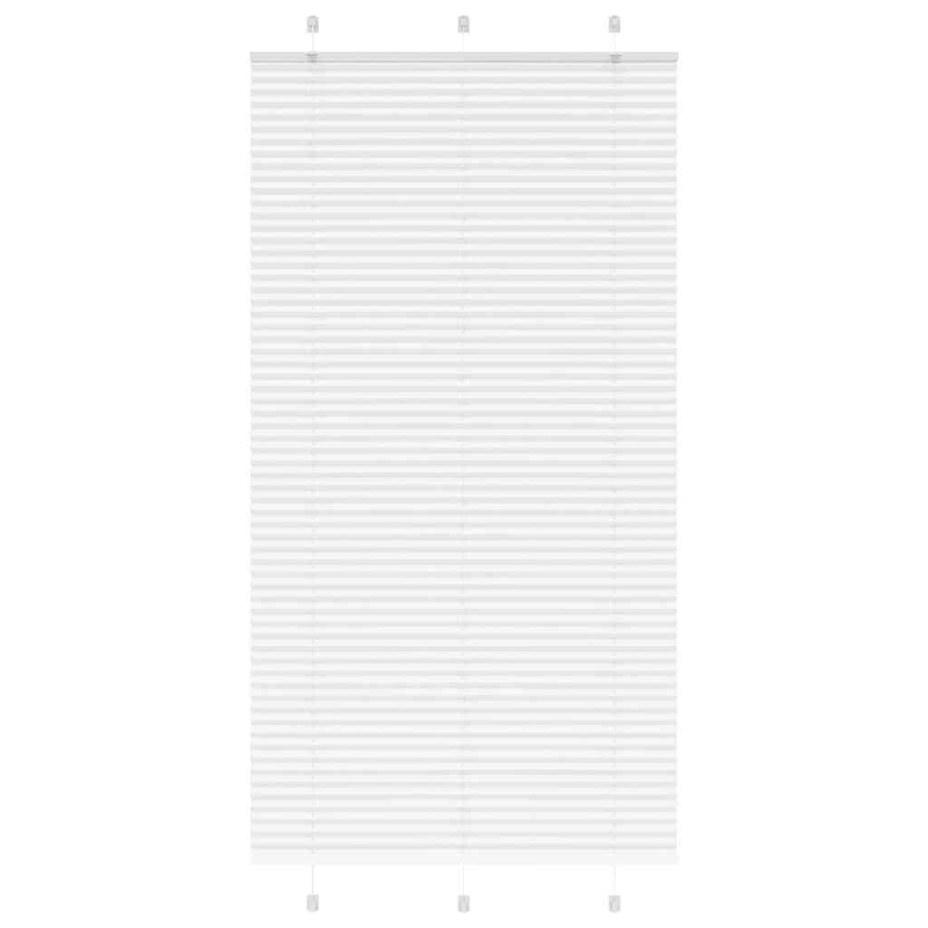 Plissee Weiß 105x200 cm Stoffbreite 104,4 cm Polyester
