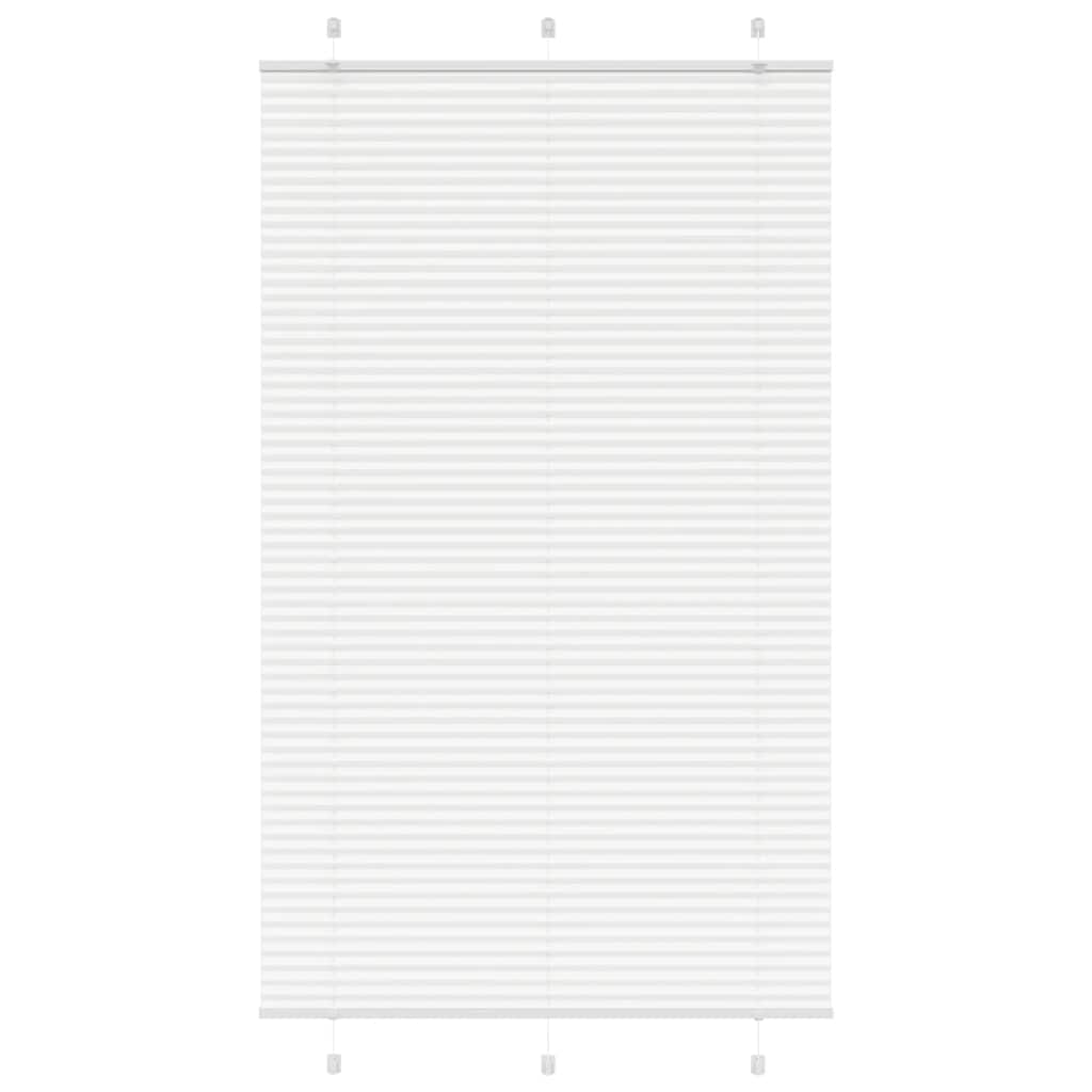 Plissee Weiß 115x200 cm Stoffbreite 114,4 cm Polyester
