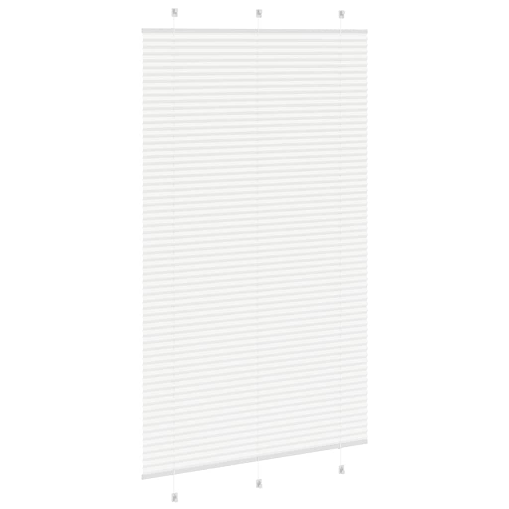 Plissee Weiß 115x200 cm Stoffbreite 114,4 cm Polyester