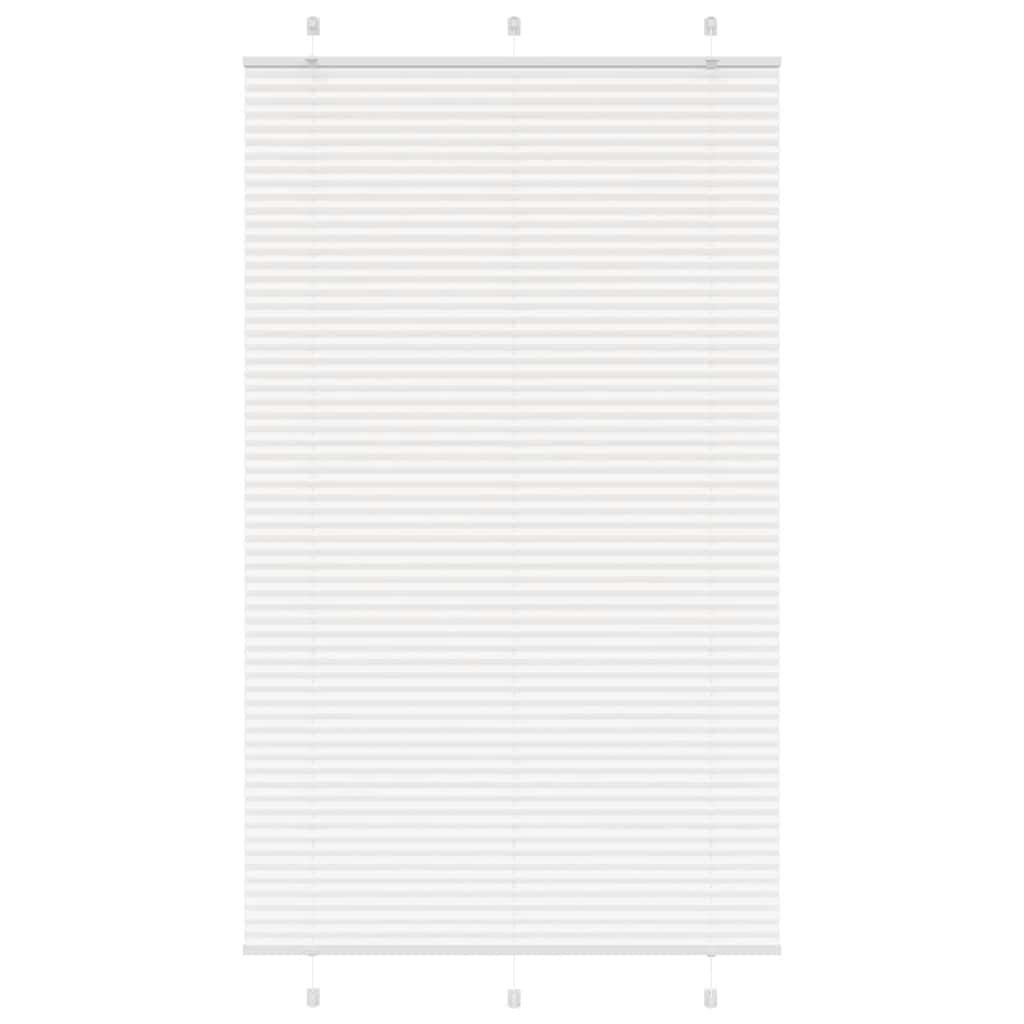 Plissee Weiß 120x200 cm Stoffbreite 119,4 cm Polyester
