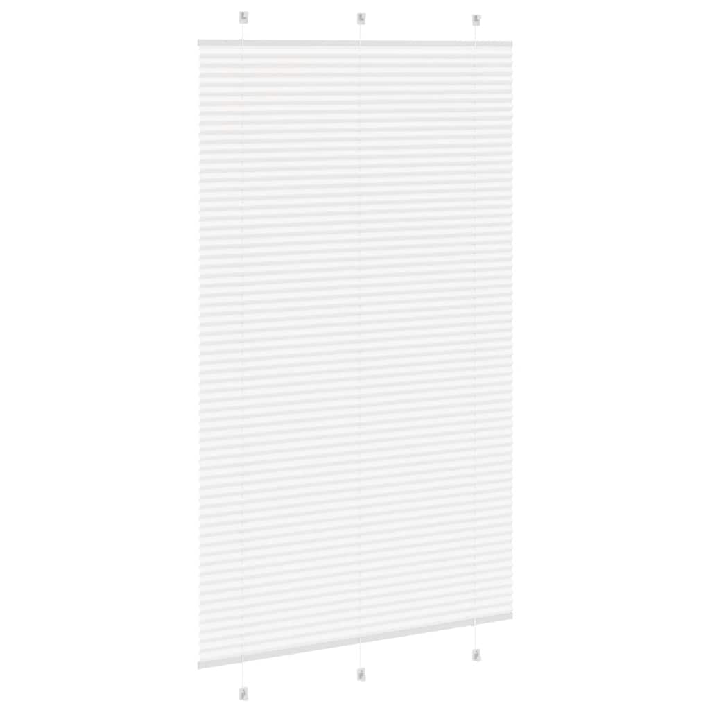 Plissee Weiß 120x200 cm Stoffbreite 119,4 cm Polyester