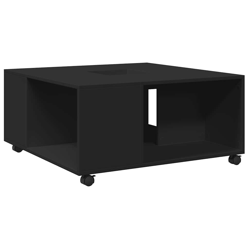 Couchtisch Schwarz 80x80x40 cm Holzwerkstoff