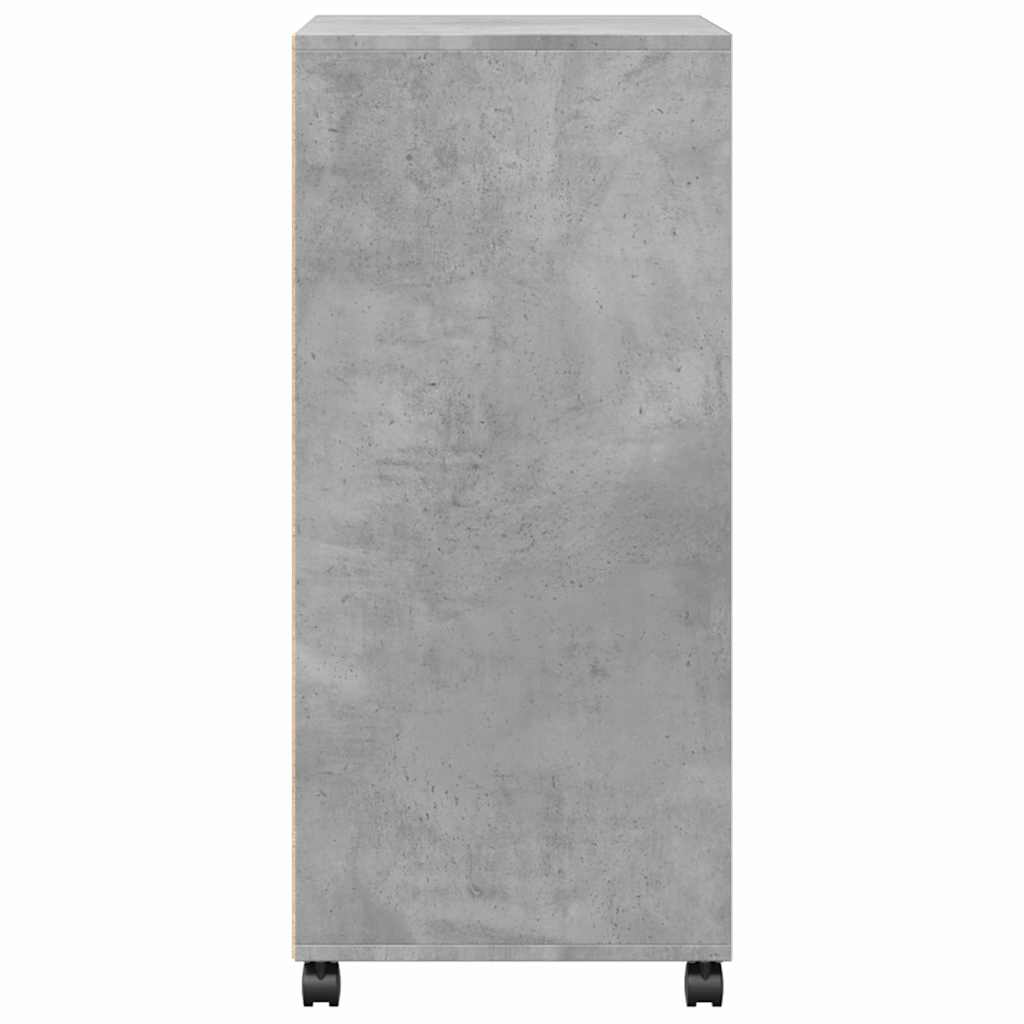 Rollschrank Betongrau 55x40x91 cm Holzwerkstoff