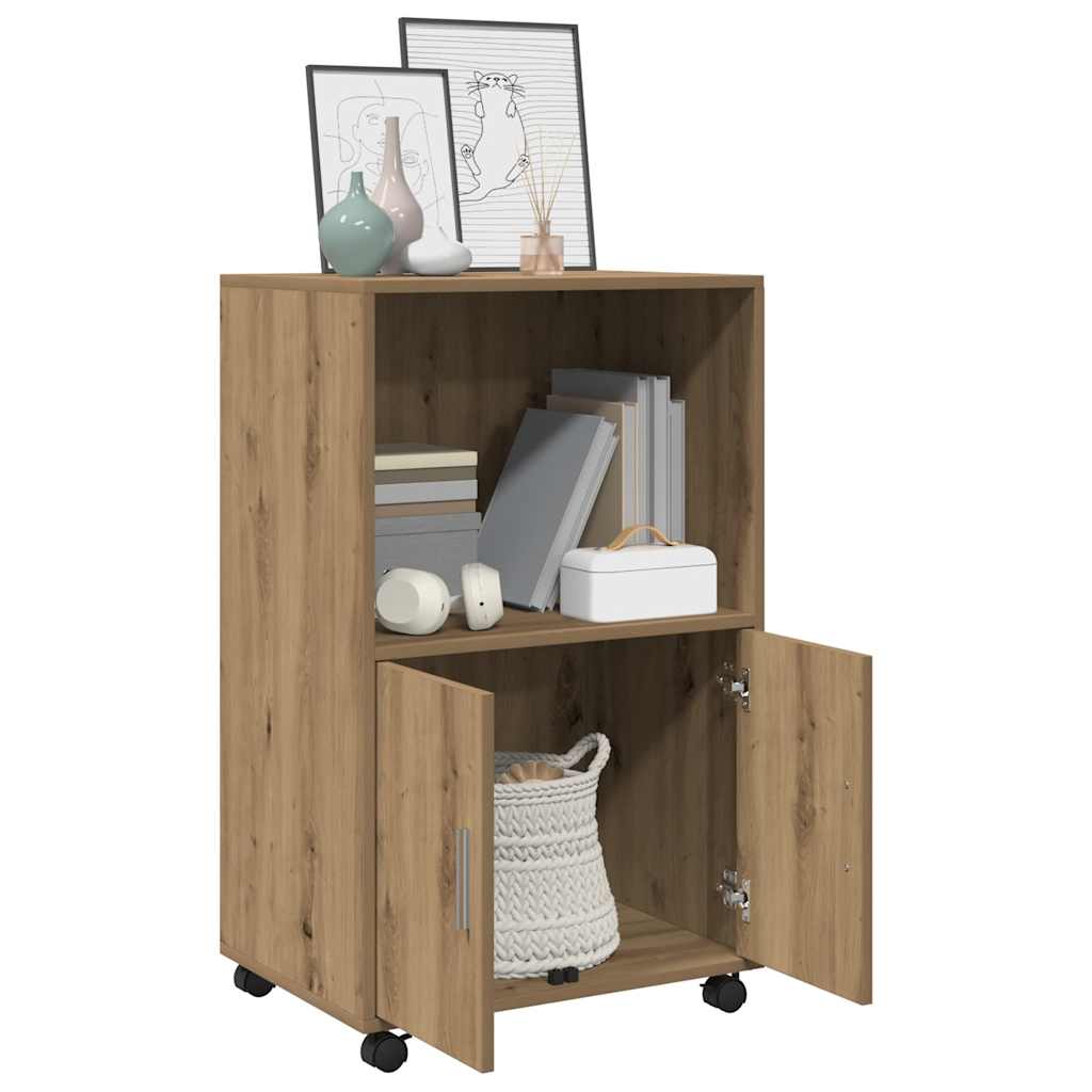 Rollschrank Artisan-Eiche 55x40x91 cm Holzwerkstoff
