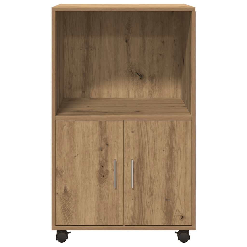 Rollschrank Artisan-Eiche 55x40x91 cm Holzwerkstoff