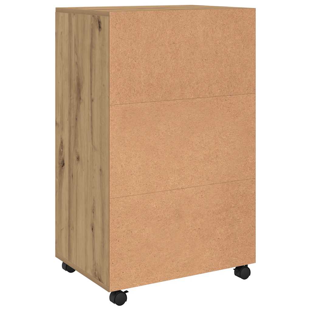 Rollschrank Artisan-Eiche 55x40x91 cm Holzwerkstoff