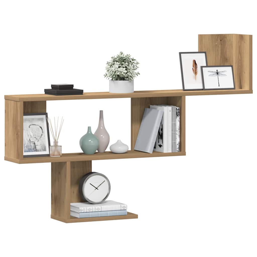 Wandregal Artisan-Eiche 100x15x70 cm Holzwerkstoff